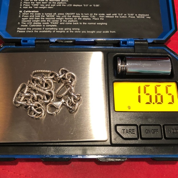 7 1/2” Sterling Silver Figaro Chain Bracelet - Picture 15 of 16